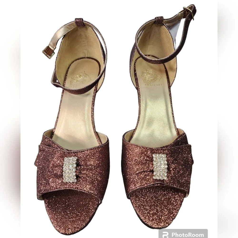Floral Elisa Evening Heels​